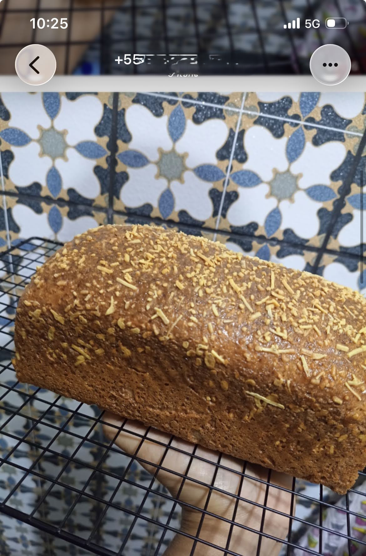 Pão Low Carb com parmesão feito por aluna