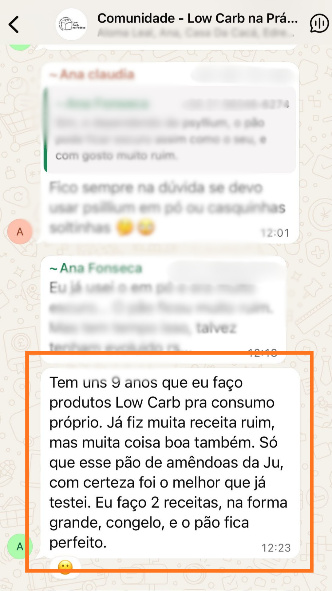 Depoimento Aluna Ana Fonseca